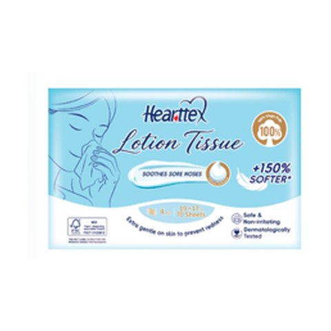Hearttex Lotion Tissue Box