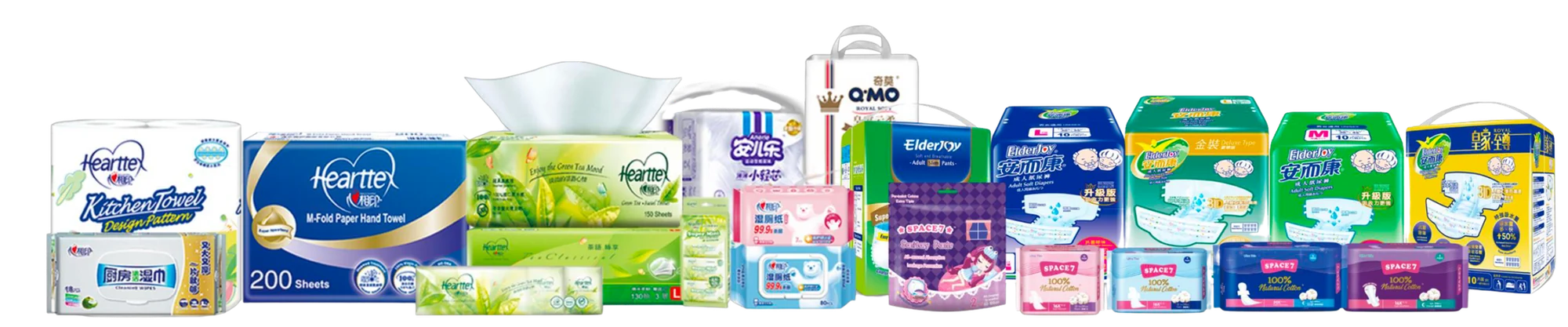 Range of tissue, paper and personal care products distributed by One Nature