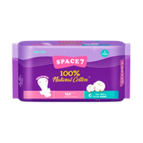 SPACE7 100% Cotton Night Pads 33.8cm